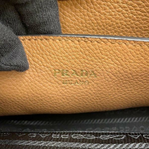 プラダ ハンドバッグ 2WAYショルダーバッグ レザー 1BA411 PRADA ブラウン