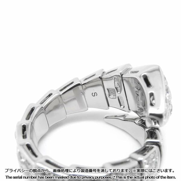 ブルガリ リング セルペンティ ヴァイパー リング ダイヤモンド 1.58ct K18WGホワイトゴールド サイズS 345209 指輪 ジュエリー