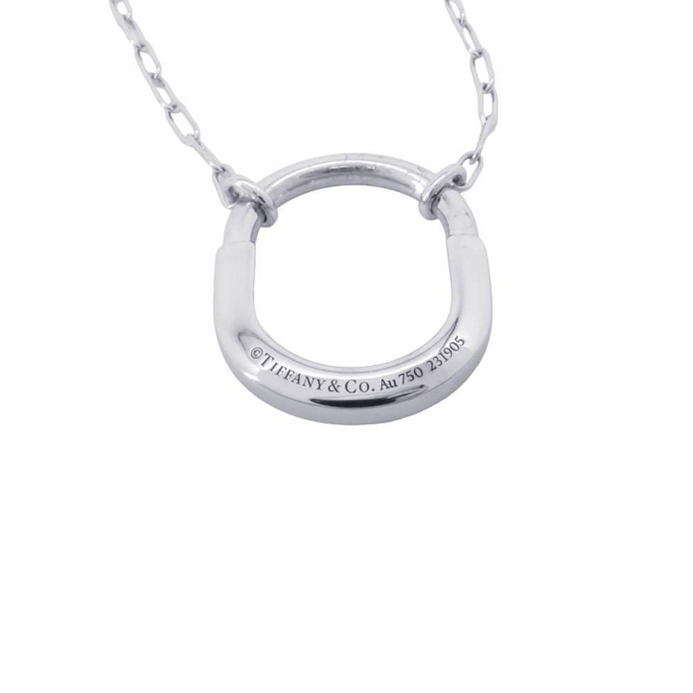 ティファニー ネックレス ティファニーロック ペンダント ミディアム K18WG 72342275 Tiffany&Co.
