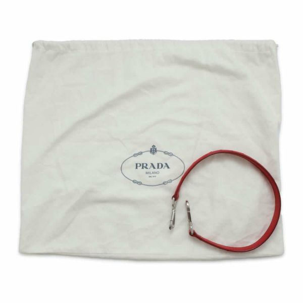 プラダ ショルダーバッグ レオパード ナイロン ハラコ オーストリッチ 1BC005 PRADA ワンショルダーバッグ 黒