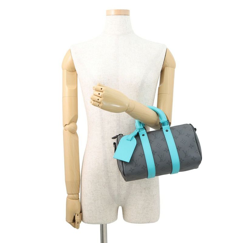 ルイヴィトン ハンドバッグ モノグラム・エクリプス リバース キーポル・バンドリエール 25 M11645 ヴィトン バッグ  メンズ 黒ブラック