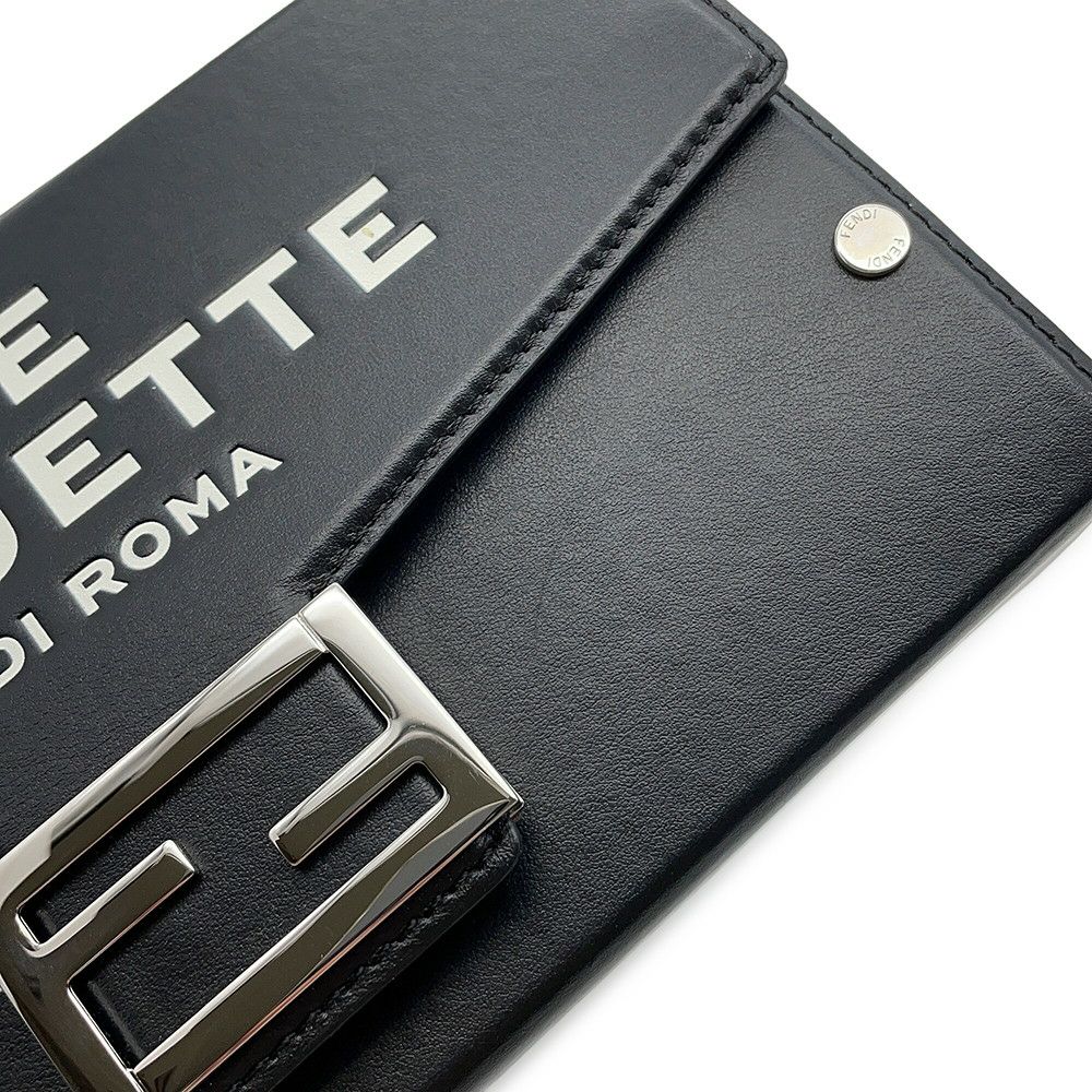 フェンディ ショルダーバッグ ソフトトランク バゲット レザー 7VA565 FENDI マークジェイコブスコラボ 黒