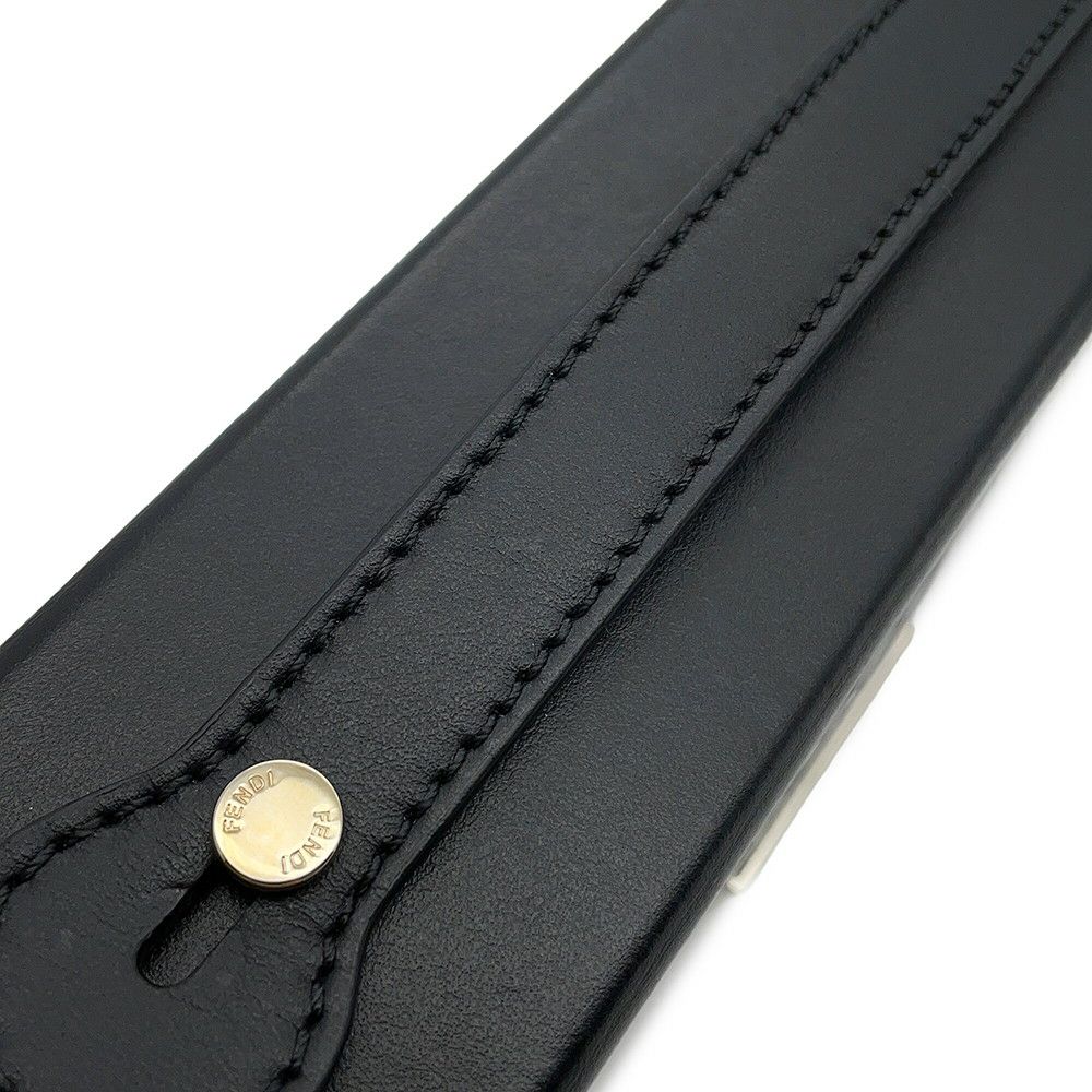 フェンディ ショルダーバッグ ソフトトランク バゲット レザー 7VA565 FENDI マークジェイコブスコラボ 黒