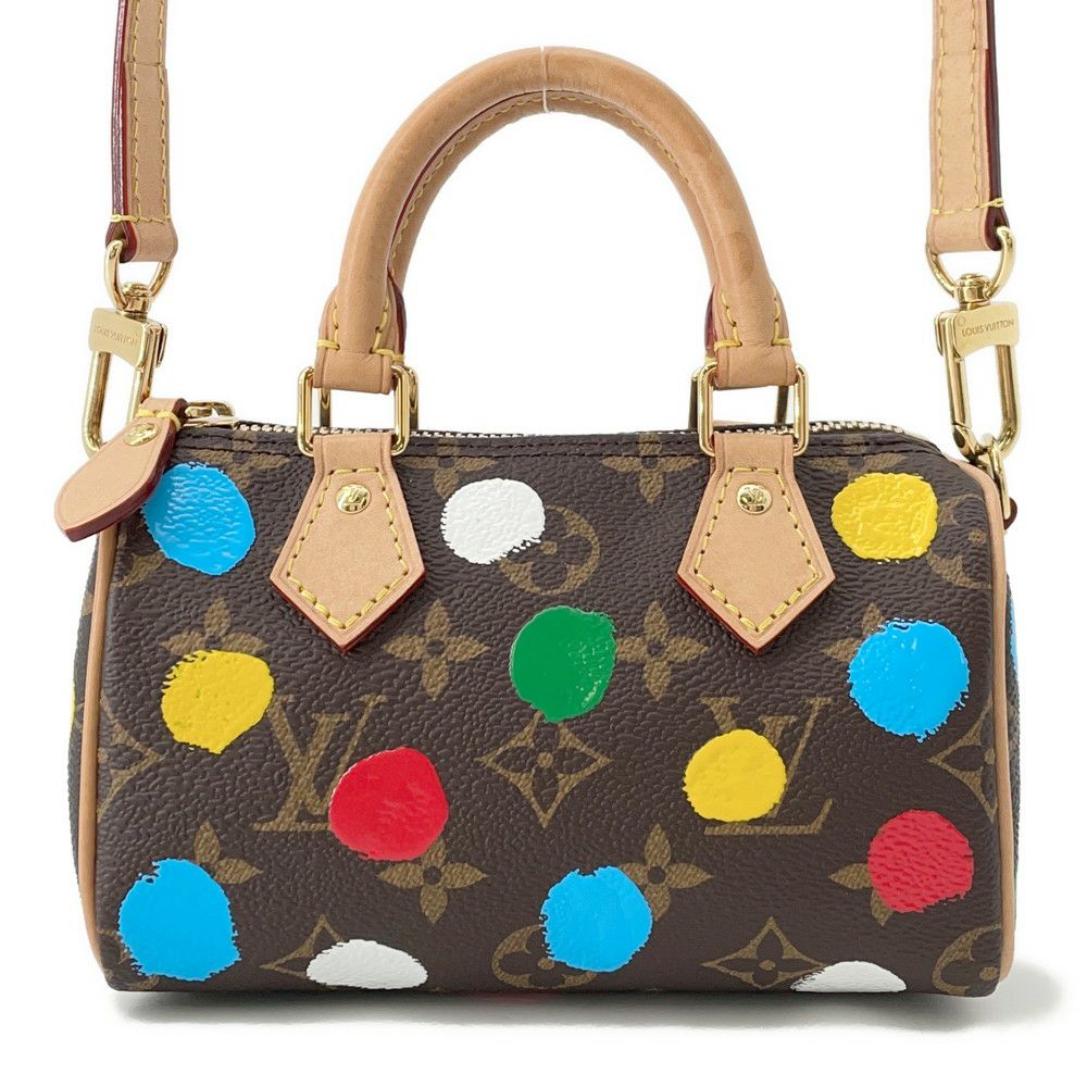 ルイヴィトン ハンドバッグ モノグラム/ペインティッド ドット LV X YK ナノ・スピーディ M81979 ヴィトン 2way 草間彌生
