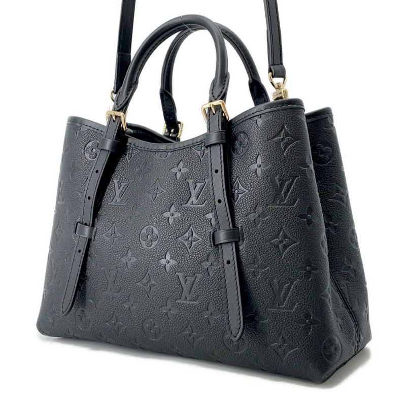 ルイヴィトン ハンドバッグ モノグラム・アンプラント バビロン・トートPM M11393 2wayショルダーバッグ 黒 ブラック
