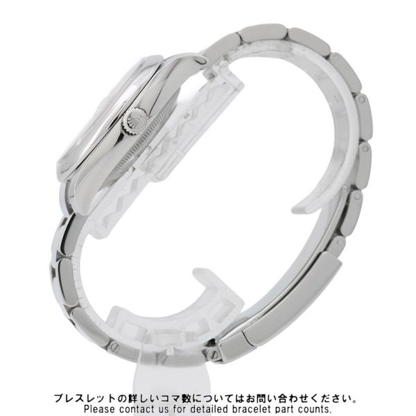 ロレックス オイスターパーペチュアル デイト 115200 ランダムシリアル ルーレット シルバー文字盤