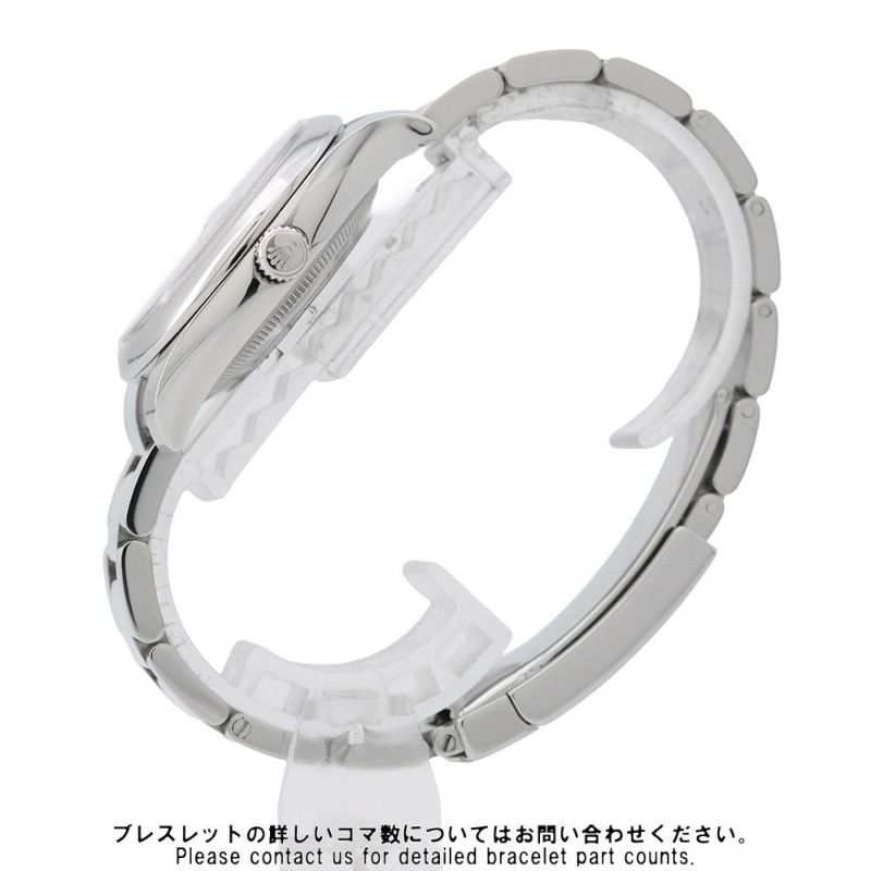 ロレックス オイスターパーペチュアル デイト 115200 ランダムシリアル ルーレット シルバー文字盤