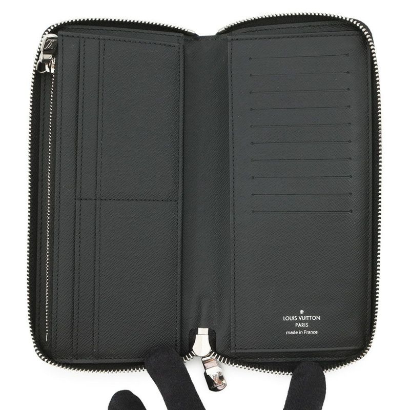 ルイヴィトン 長財布 ダミエ・グラフィット ジッピーウォレット・ヴェルティカル N63095 メンズ 黒