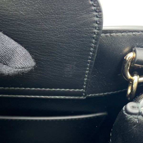 グッチ ハンドバッグ ダイアナ トートバッグ ミディアム バンブー レザー 832982 GUCCI 2way ショルダーバッグ 黒