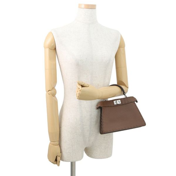 フェンディ ハンドバッグ ピーカブー セレリア アイシーユー プチ 8BN335 FENDI 2wayショルダーバッグ