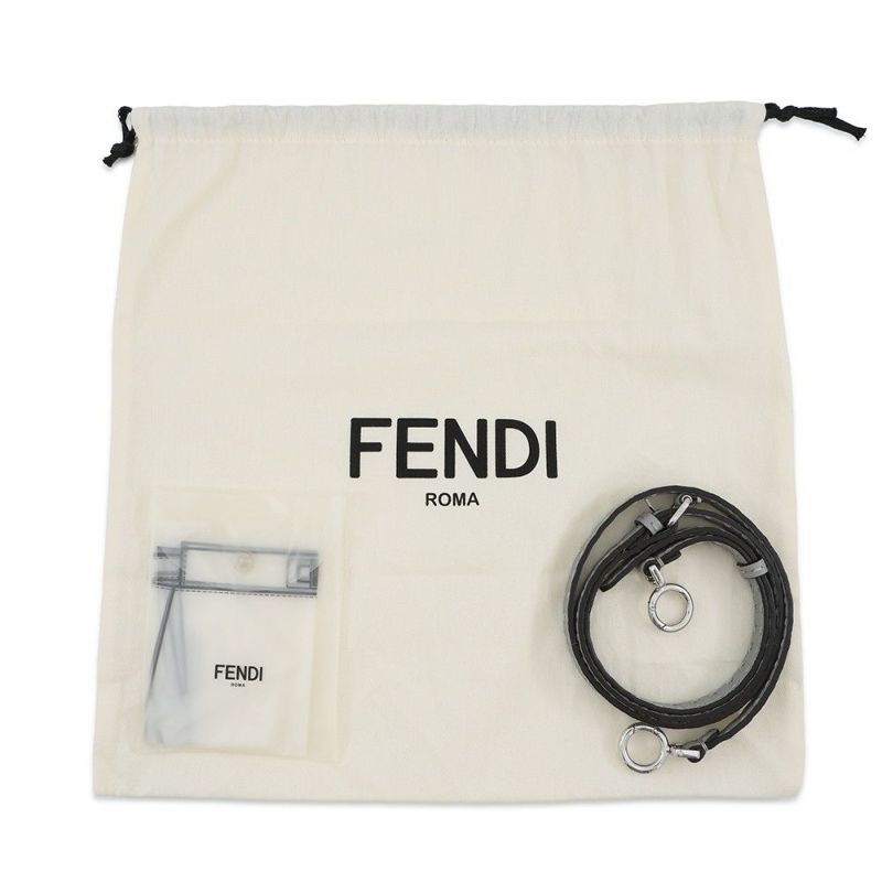 フェンディ ハンドバッグ ミニ ピーカブー セレリア レザー パイソン 8BN244 FENDI バッグ 2WAYショルダーバッグ