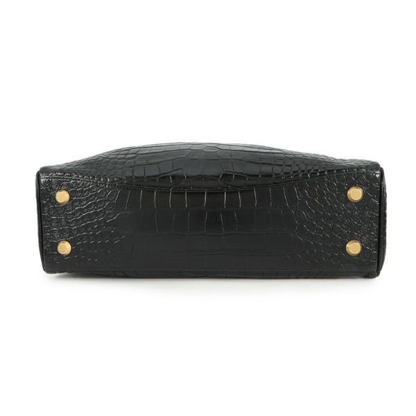 バレンシアガ ハンドバッグ ロデオ ミディアム クロコダイル型押し 789772 BALENCIAGA 2wayショルダーバッグ 黒