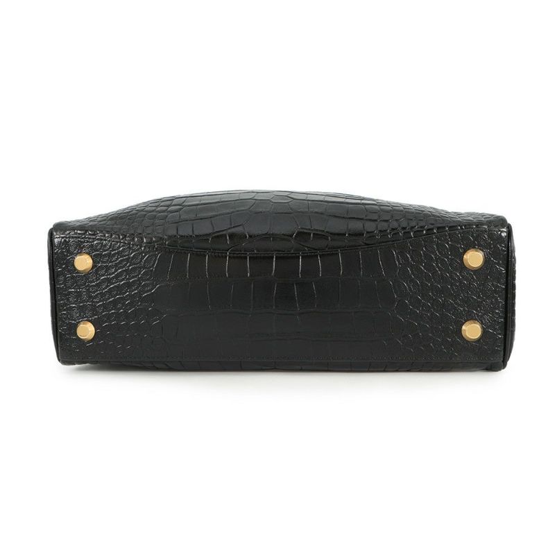 バレンシアガ ハンドバッグ ロデオ ミディアム クロコダイル型押し 789772 BALENCIAGA 2wayショルダーバッグ 黒