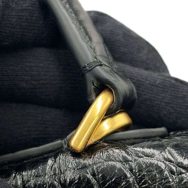 バレンシアガ ハンドバッグ ロデオ ミディアム クロコダイル型押し 789772 BALENCIAGA 2wayショルダーバッグ 黒