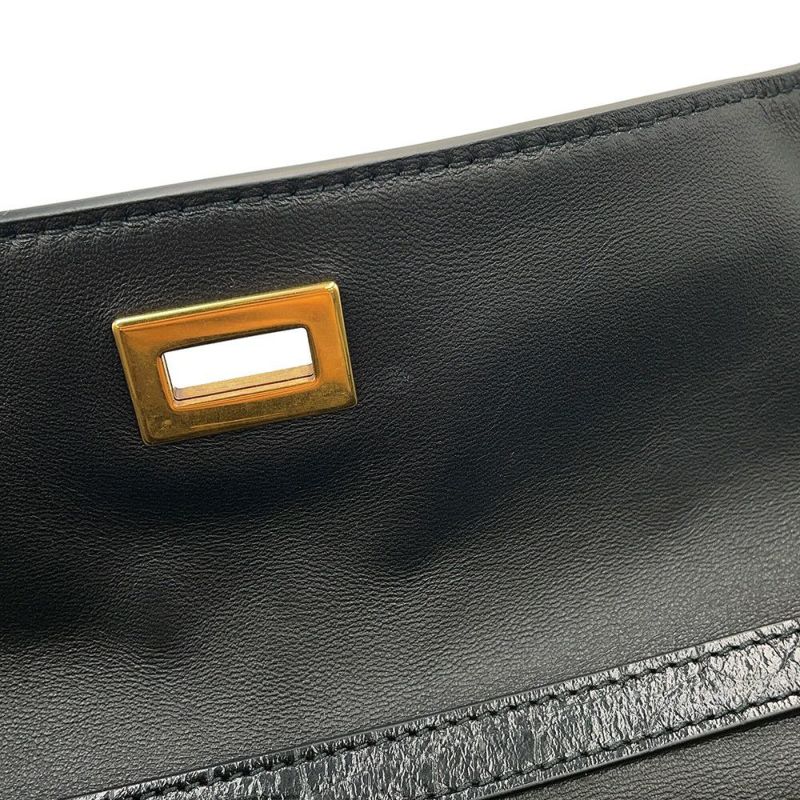 バレンシアガ ハンドバッグ ロデオ ミディアム クロコダイル型押し 789772 BALENCIAGA 2wayショルダーバッグ 黒