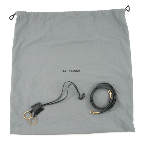 バレンシアガ ハンドバッグ ロデオ ミディアム クロコダイル型押し 789772 BALENCIAGA 2wayショルダーバッグ 黒