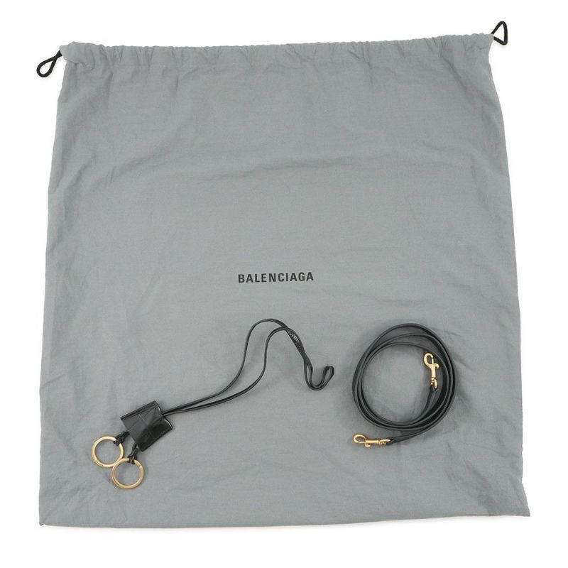 バレンシアガ ハンドバッグ ロデオ ミディアム クロコダイル型押し 789772 BALENCIAGA 2wayショルダーバッグ 黒