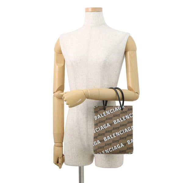 バレンシアガ ハンドバッグ ラージ ショッピングバッグ ロゴ PVC/レザー 693805 BALENCIAGA 2way