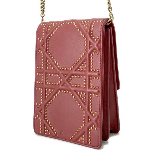 ディオール チェーンショルダーバッグ ディオラマ スタッズ レザー Christian Dior