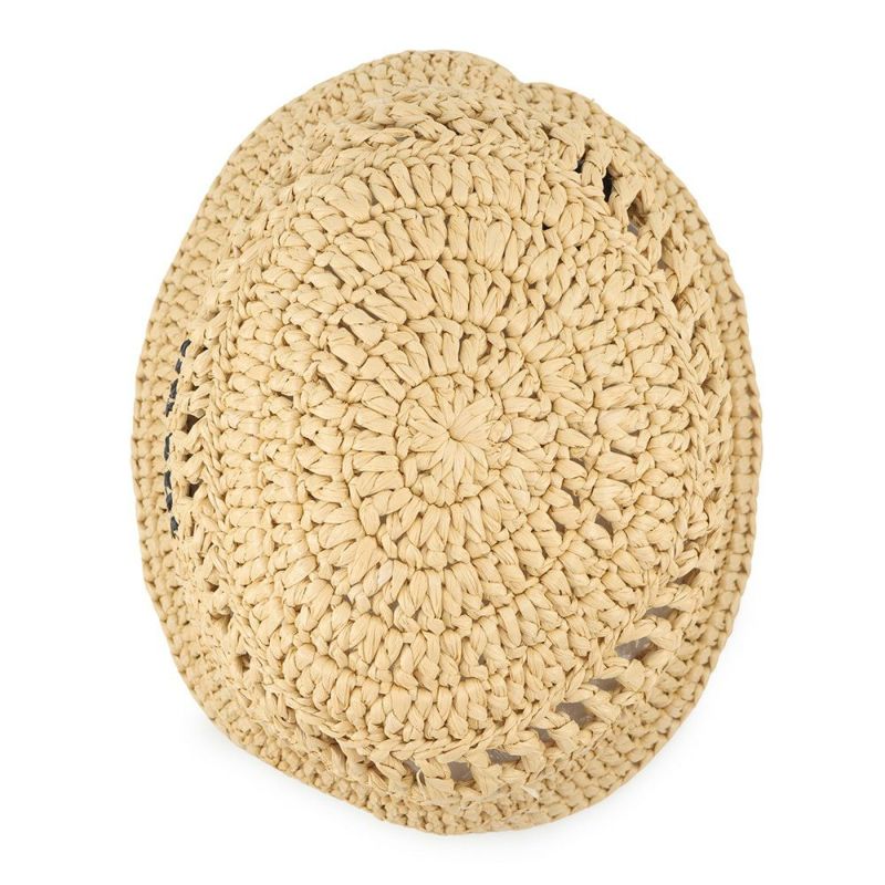 プラダ ハット ロゴ 麦わら ウーブンファブリック サイズS 1HC137 PRADA 帽子