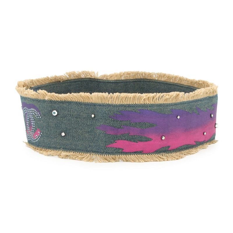 シャネル べルト ココマーク ラインストーン デニム 01 P CHANEL デニムベルト