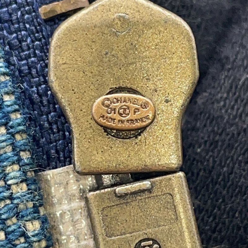 シャネル べルト ココマーク ラインストーン デニム 01 P CHANEL デニムベルト