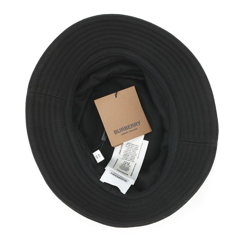 バーバーリー ハット ロゴ コットン サイズXS 8050066 BURBERRY 帽子 黒
