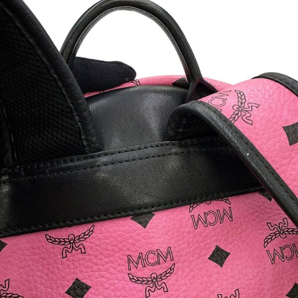 エムシーエム リュックサック ヴィセトス スタークブロック スタッズ バックパック レザー MMK5SVE52PK001 MCM バッグ