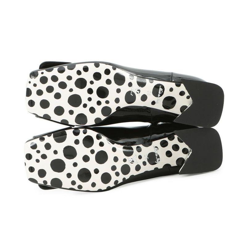 ルイヴィトン ブーツ パテントレザー/インフィニティ・ドット LV × YK ショートブーツ レディースサイズ36 靴 草間彌生 ブラック 黒