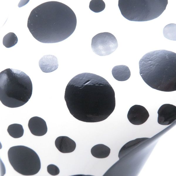 ルイヴィトン ブーツ パテントレザー/インフィニティ・ドット LV × YK ショートブーツ レディースサイズ36 靴 草間彌生 ブラック 黒