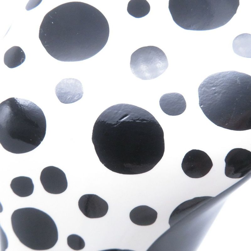 ルイヴィトン ブーツ パテントレザー/インフィニティ・ドット LV × YK ショートブーツ レディースサイズ36 靴 草間彌生 ブラック 黒