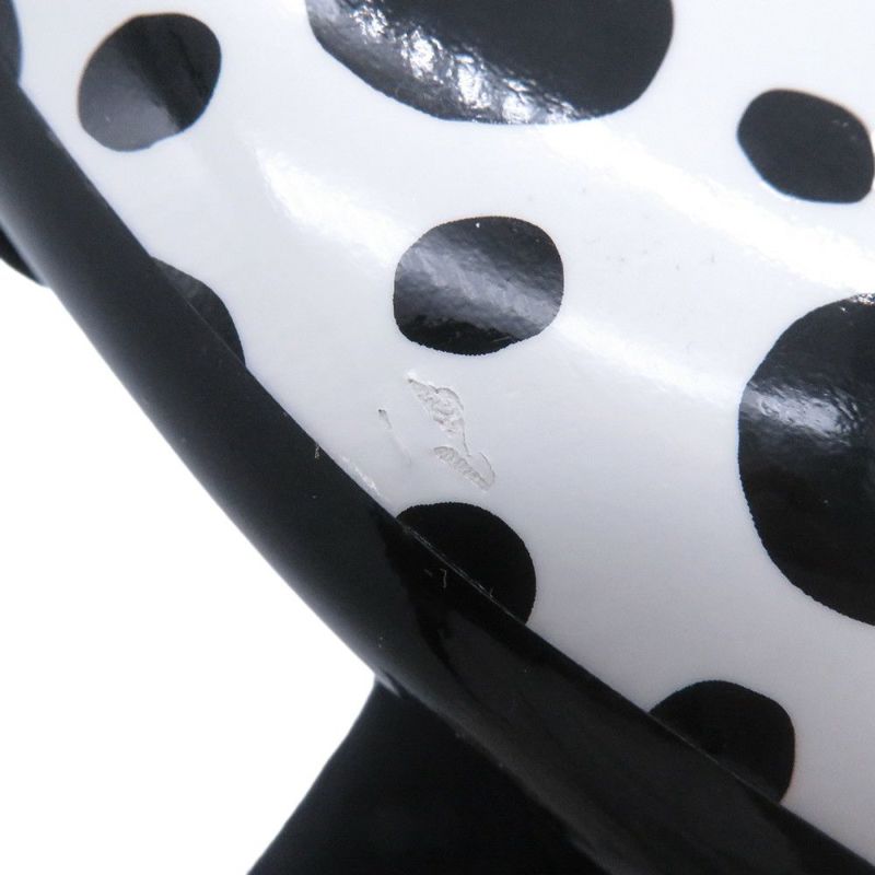 ルイヴィトン ブーツ パテントレザー/インフィニティ・ドット LV × YK ショートブーツ レディースサイズ36 靴 草間彌生 ブラック 黒