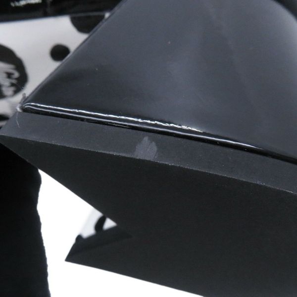 ルイヴィトン ブーツ パテントレザー/インフィニティ・ドット LV × YK ショートブーツ レディースサイズ36 靴 草間彌生 ブラック 黒