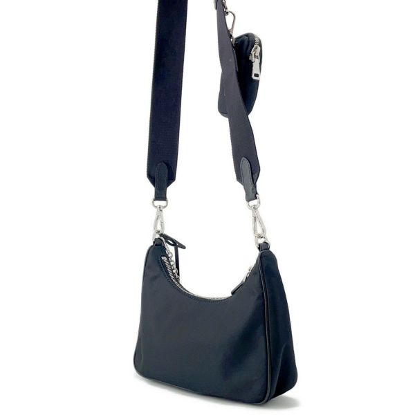 プラダ ショルダーバッグ Re-Edition 2005 Re-Nylon ナイロン 1BH204 PRADA 2wayバッグ 黒