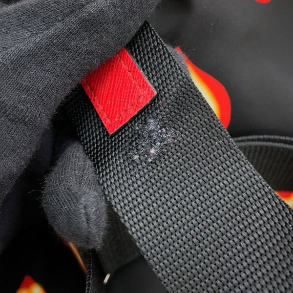 プラダ リュック ハート柄 ナイロン 1BZ006 PRADA バックパック バッグ 黒