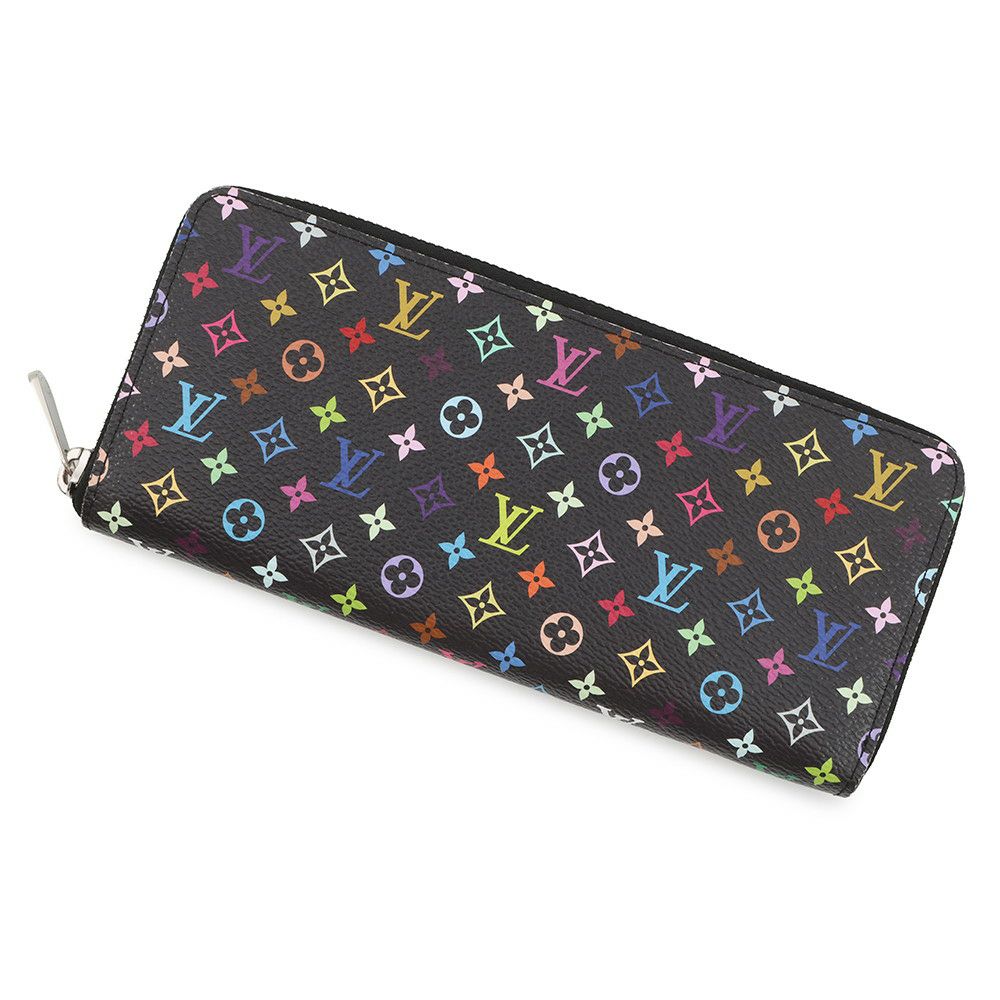 ルイヴィトン モノグラム LV × TM ポルトフォイユ・クレマンス M13408 LOUIS VUITTON 村上隆 黒 ブラック