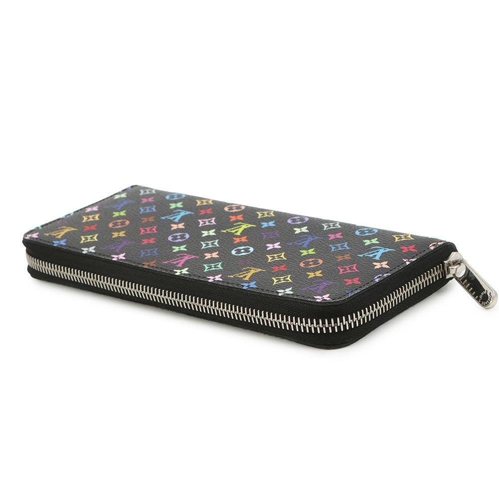 ルイヴィトン モノグラム LV × TM ポルトフォイユ・クレマンス M13408 LOUIS VUITTON 村上隆 黒 ブラック