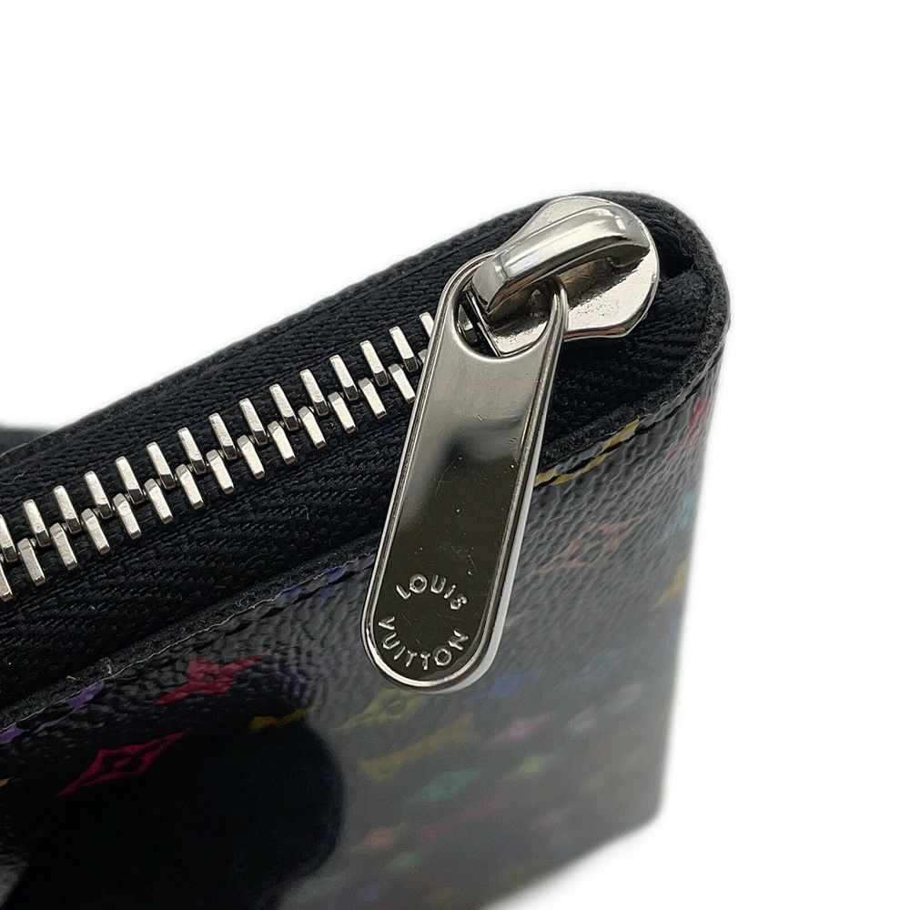 ルイヴィトン モノグラム LV × TM ポルトフォイユ・クレマンス M13408 LOUIS VUITTON 村上隆 黒 ブラック