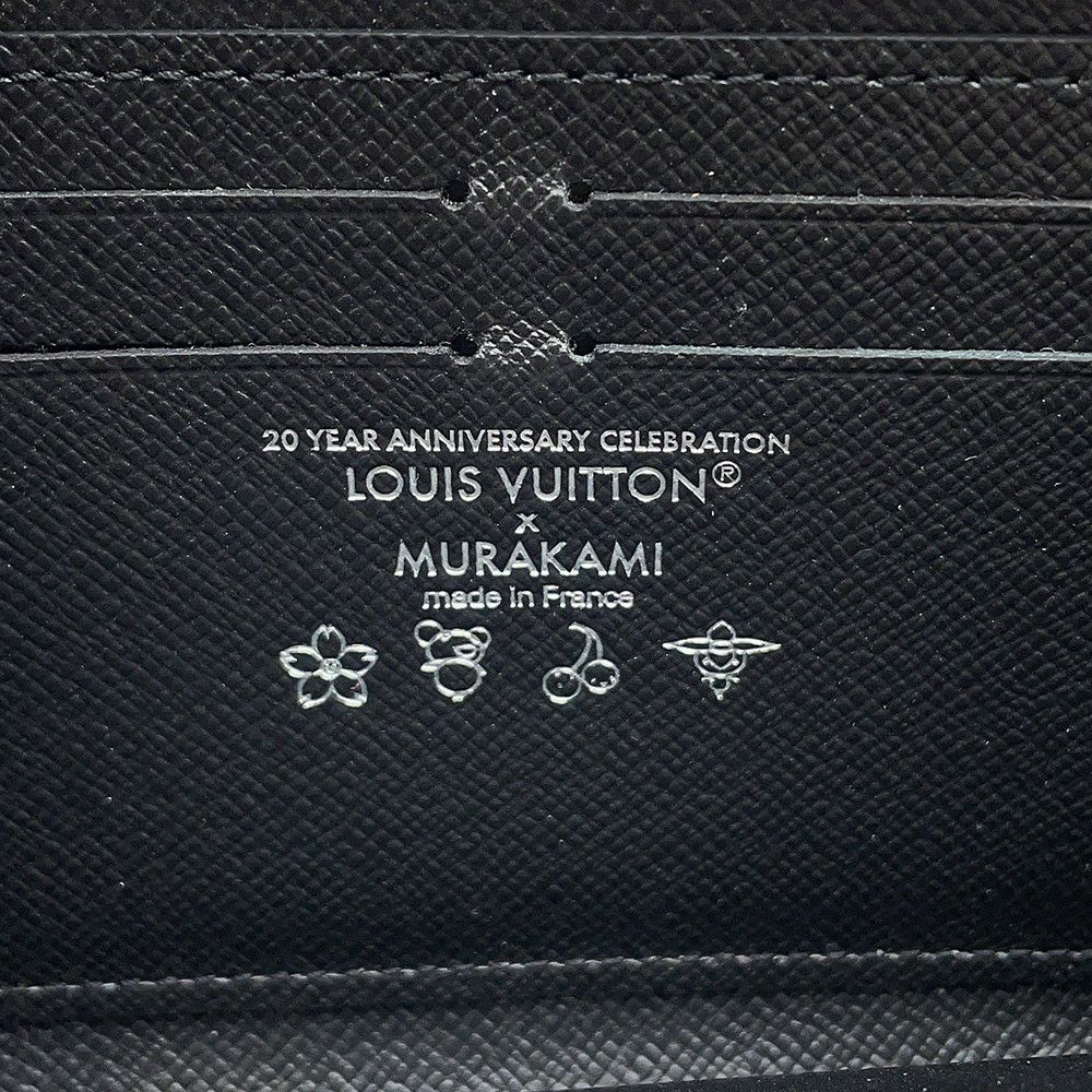 ルイヴィトン モノグラム LV × TM ポルトフォイユ・クレマンス M13408 LOUIS VUITTON 村上隆 黒 ブラック