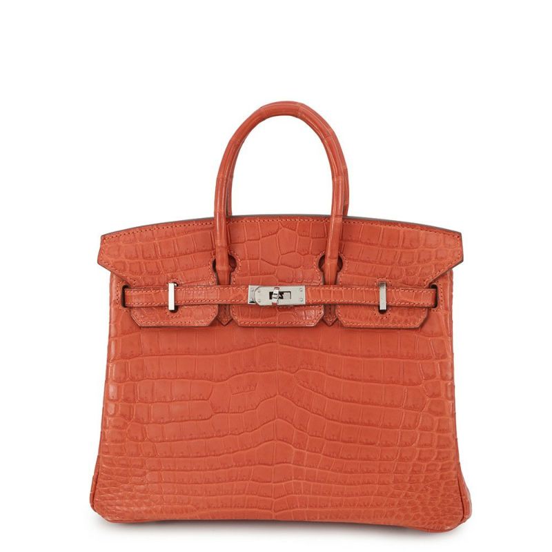 エルメス バーキン25 サンギーヌ/シルバー金具 ニロティカスマット □O刻印 HERMES Birkin ハンドバッグ