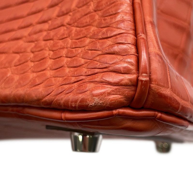 エルメス バーキン25 サンギーヌ/シルバー金具 ニロティカスマット □O刻印 HERMES Birkin ハンドバッグ