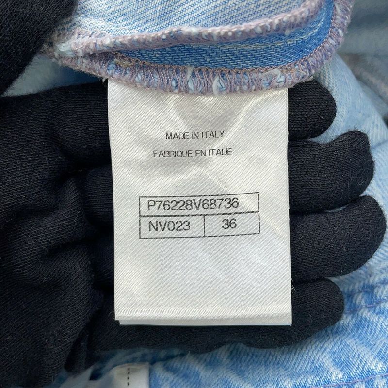 シャネル パンツ ココビーチ ココボタン デニムパンツ コットン レディースサイズ36 P76228 ボトムス