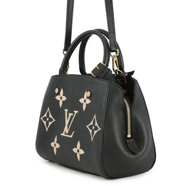 ルイヴィトン ハンドバッグ モノグラム・アンプラント モンテーニュBB M45778 LOUIS VUITTON 2way 黒 ブラック
