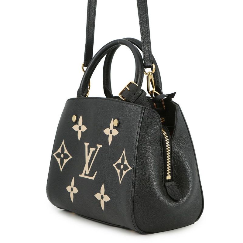 ルイヴィトン ハンドバッグ モノグラム・アンプラント モンテーニュBB M45778 LOUIS VUITTON 2way 黒 ブラック