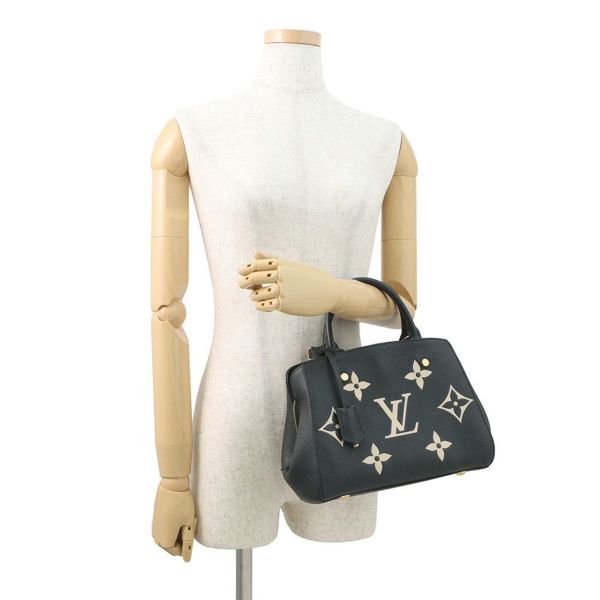 ルイヴィトン ハンドバッグ モノグラム・アンプラント モンテーニュBB M45778 LOUIS VUITTON 2way 黒 ブラック