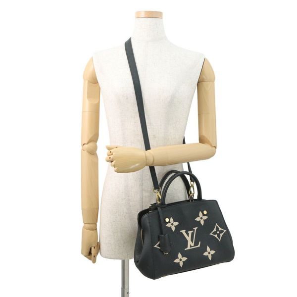 ルイヴィトン ハンドバッグ モノグラム・アンプラント モンテーニュBB M45778 LOUIS VUITTON 2way 黒 ブラック