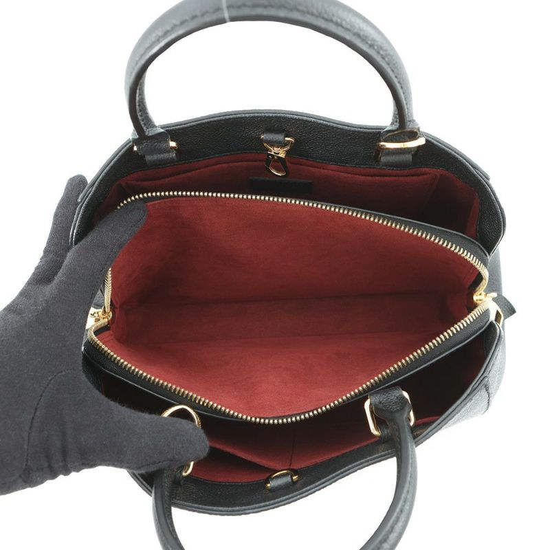 ルイヴィトン ハンドバッグ モノグラム・アンプラント モンテーニュBB M45778 LOUIS VUITTON 2way 黒 ブラック