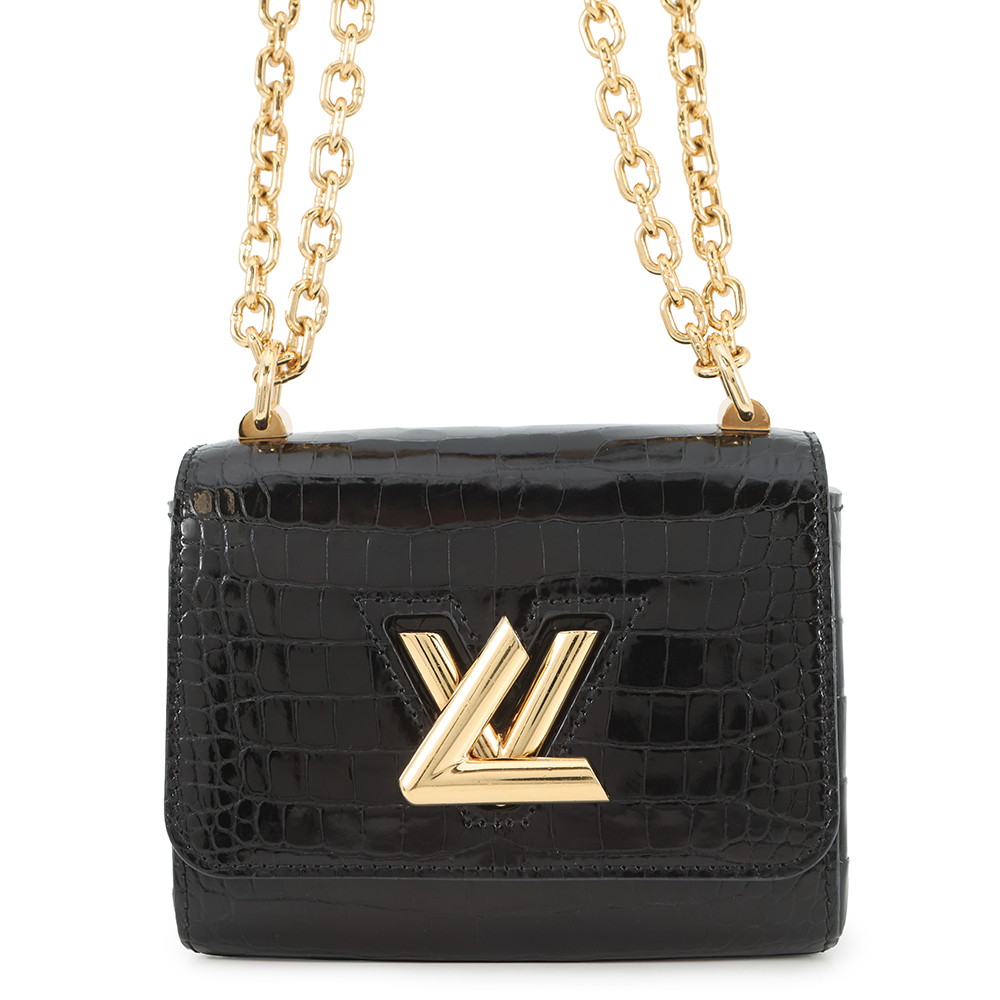 ルイヴィトン チェーンショルダーバッグ クロコダイル ツイストMINI N95388 LOUIS VUITTON バッグ 2way ルイヴィトン チェーンショルダーバッグ クロコダイル ツイストMINI