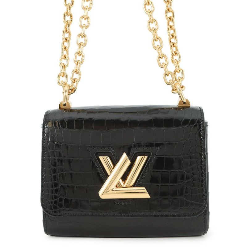 ルイヴィトン チェーンショルダーバッグ クロコダイル ツイストMINI N95388 LOUIS VUITTON バッグ 2way