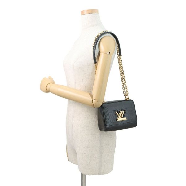 ルイヴィトン チェーンショルダーバッグ クロコダイル ツイストMINI N95388 LOUIS VUITTON バッグ 2way